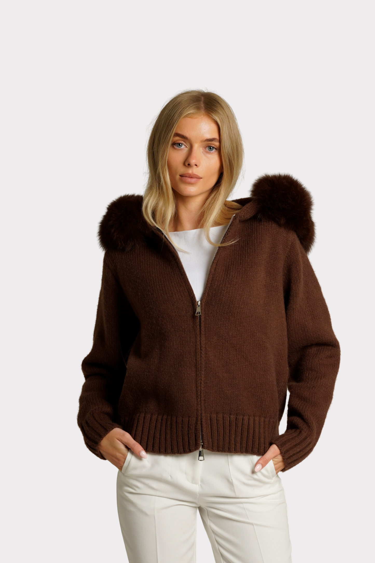 Olympe | Veste fourrure