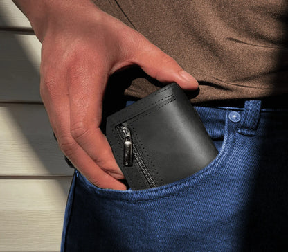 Wallet | Portefeuille en Cuir avec Locker & Saut