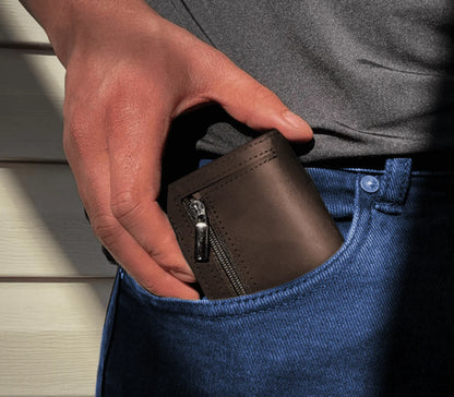 Wallet | Portefeuille en Cuir avec Locker & Saut