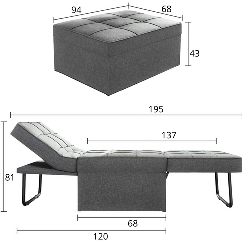 HomeLova | Canapé Lit 4-en 1 Premium