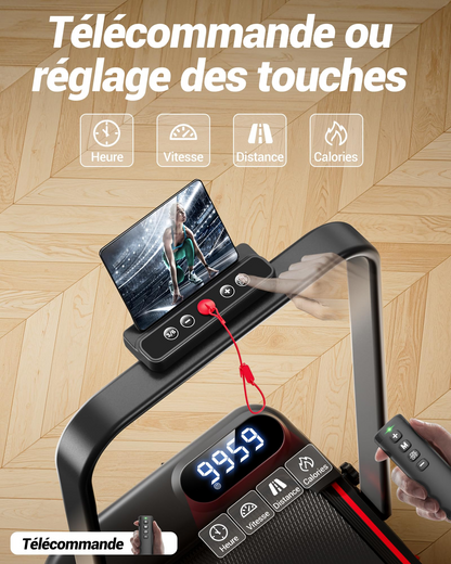 HUMAYWALK | TAPIS DE COURSE PLIABLE & INCLINAISON RÉGLABLE