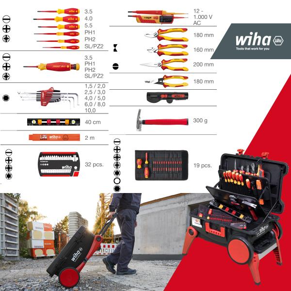 Mallette à outils XXL 4 pour électriciens (82 pcs)
