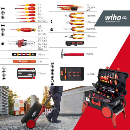Mallette à outils XXL 4 pour électriciens (82 pcs)